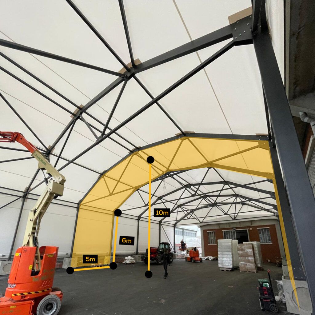 ModulGO GLG - Tunnel Mobile in PVC - Struttura Modulare